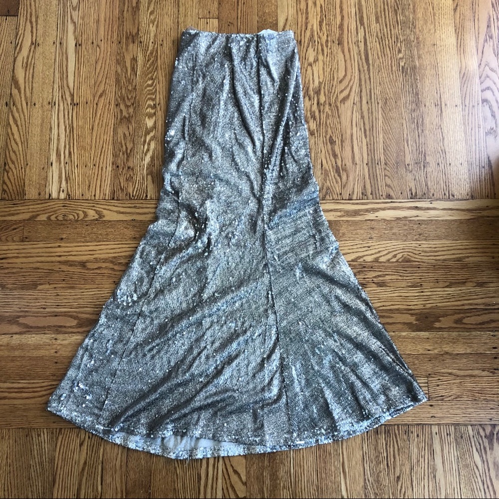 Gold/Silver Floor length mermaid skirt
